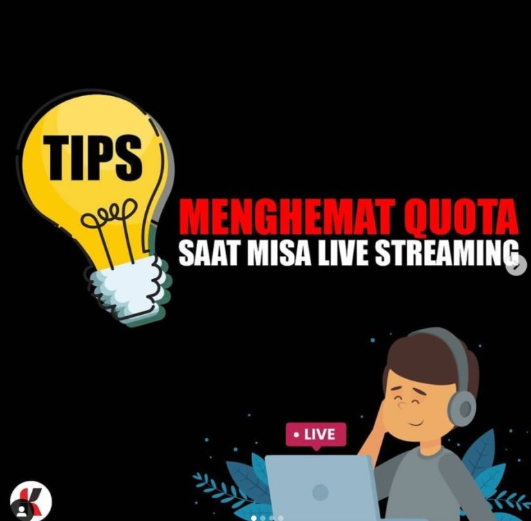 TIPS MENGHEMAT QUOTA SAAT MISA LIVE STREAMING