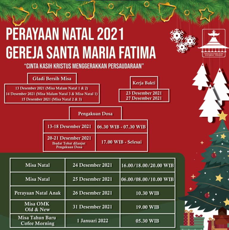 JADWAL KEGIATAN NATAL 2021